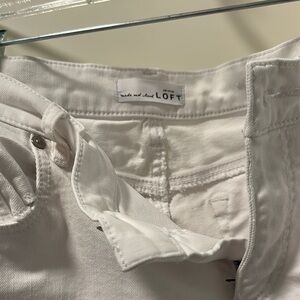 LOFT White Denim Jeans